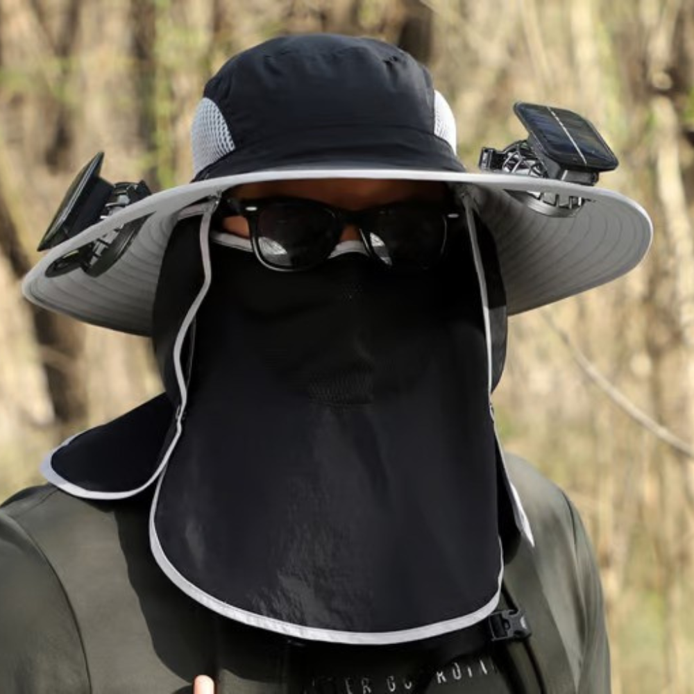 Solar-Powered Fan Hat