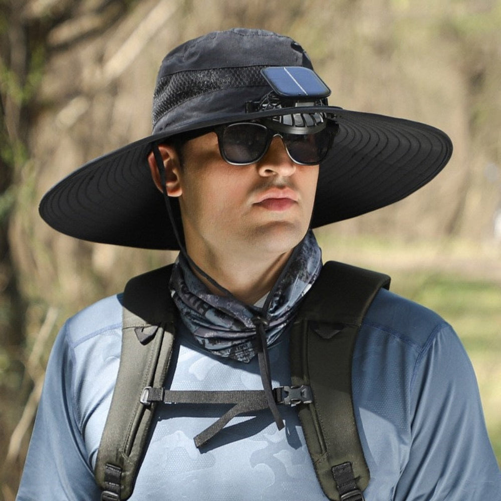 Solar-Powered Fan Hat