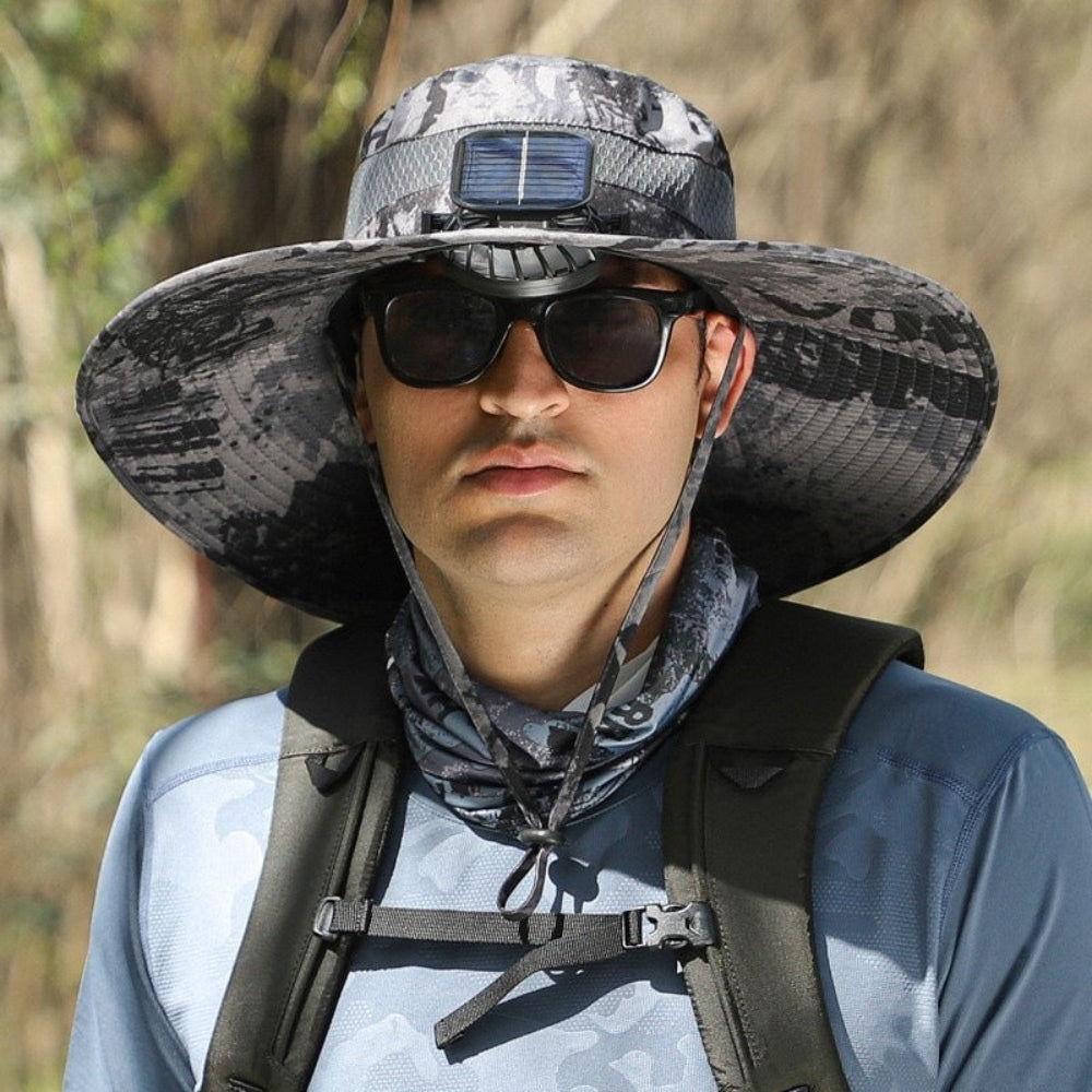 Solar-Powered Fan Hat