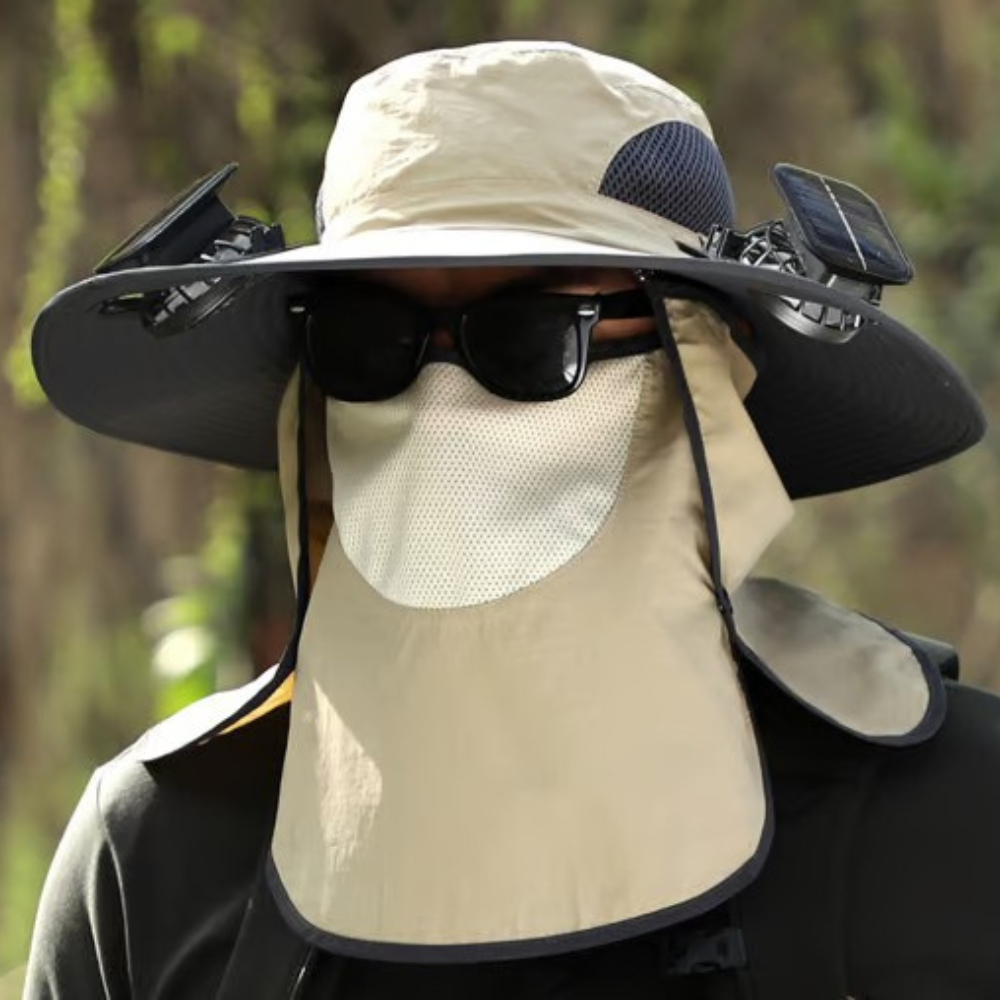 Solar-Powered Fan Hat