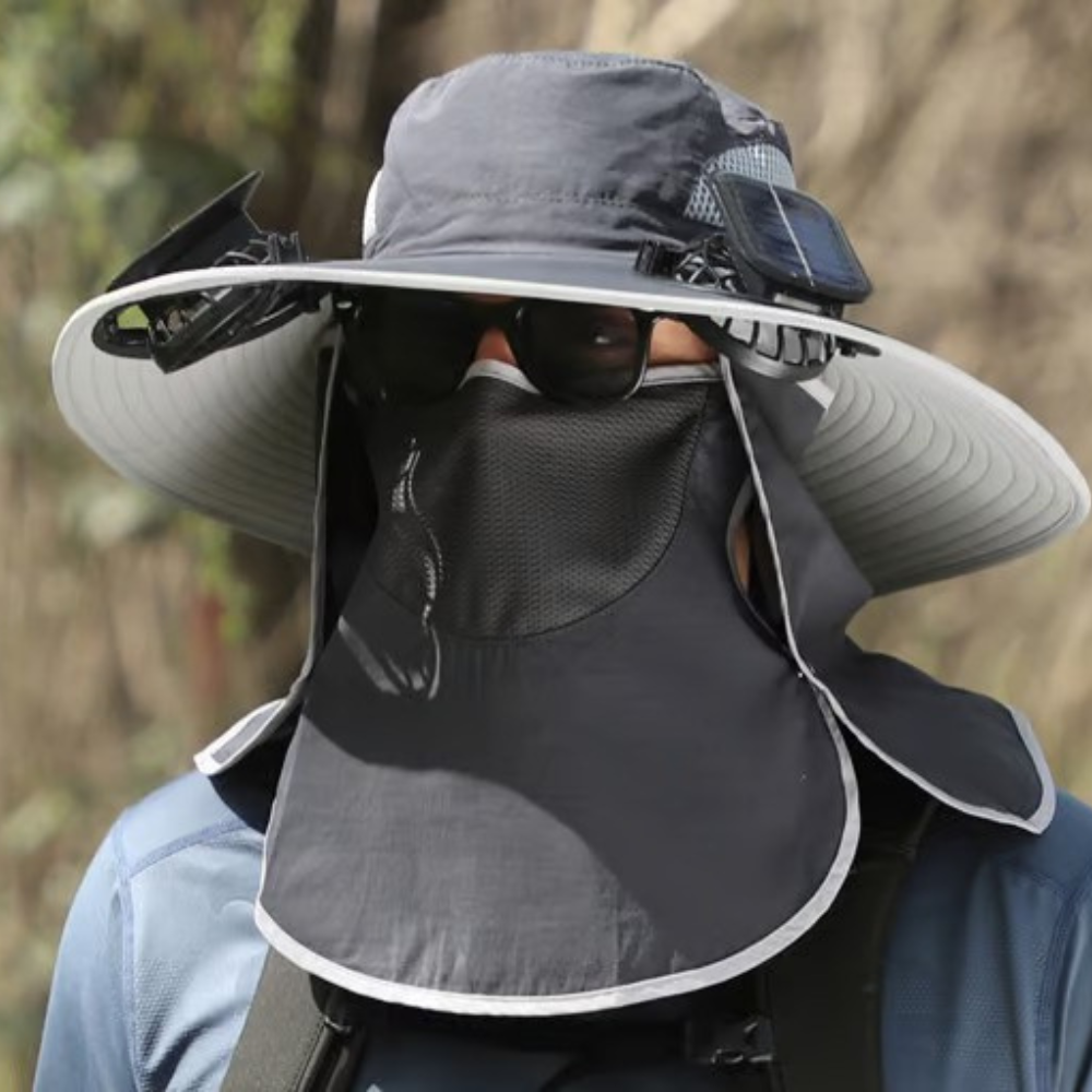 Solar-Powered Fan Hat
