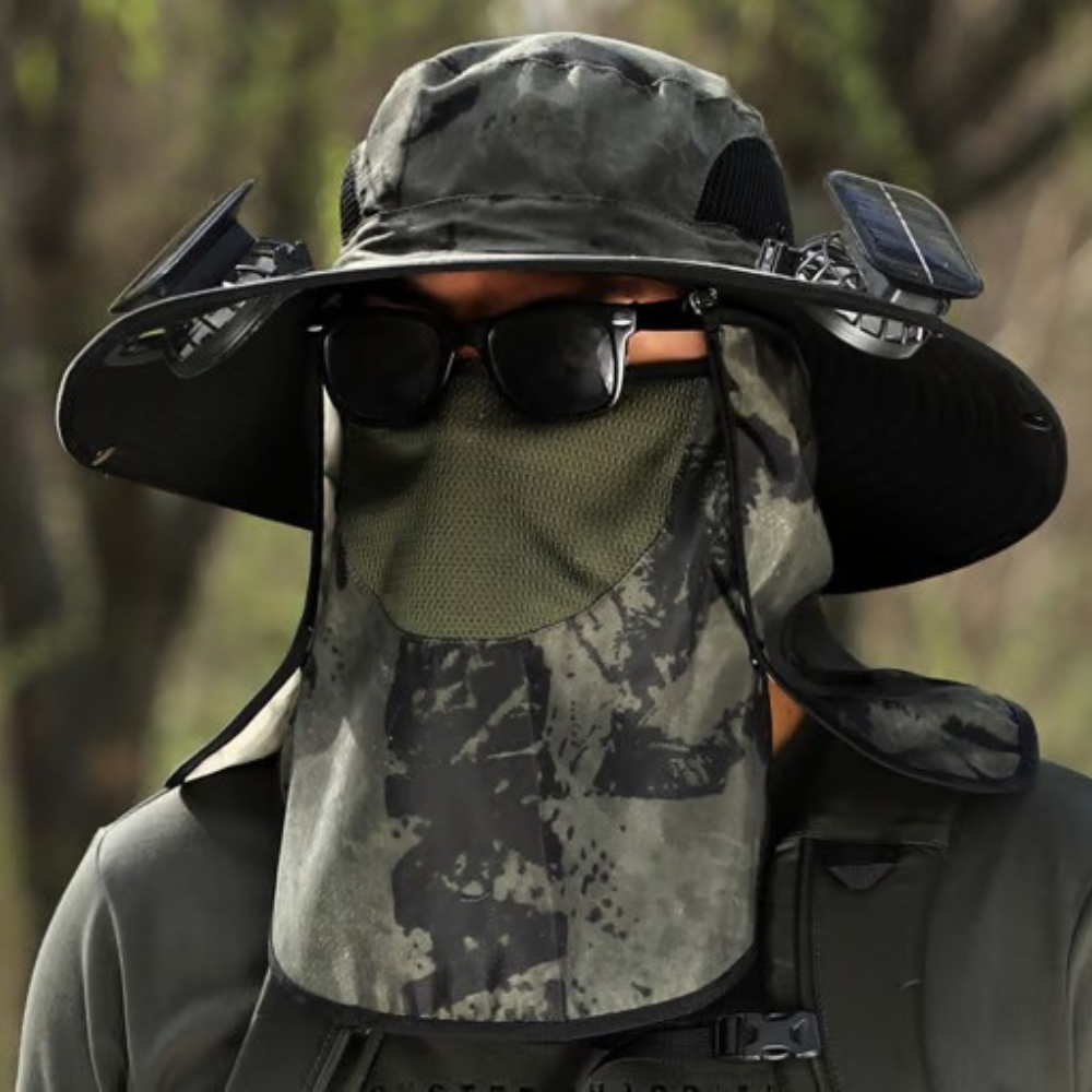 Solar-Powered Fan Hat