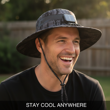 Solar-Powered Fan Hat