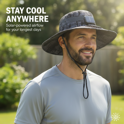 Solar-Powered Fan Hat